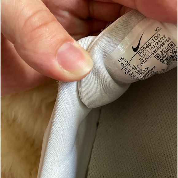 9.5 Nike Air Force 1 Womens White Low Top Lace Up Athletic Sneaker - Picture 4 of 5